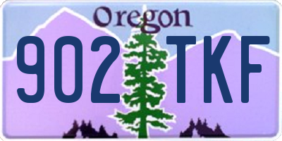 OR license plate 902TKF