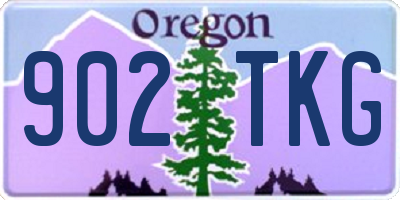 OR license plate 902TKG