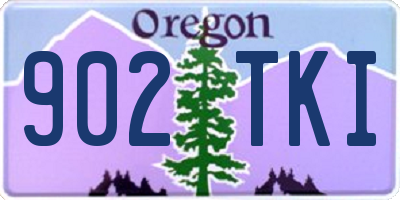 OR license plate 902TKI