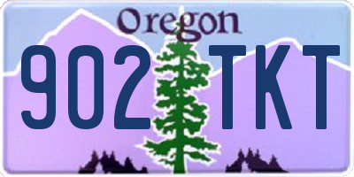 OR license plate 902TKT