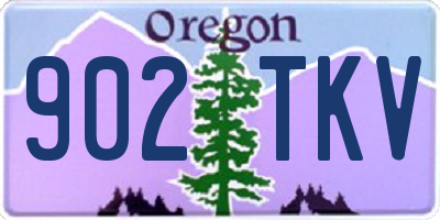 OR license plate 902TKV