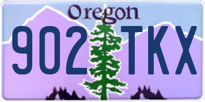 OR license plate 902TKX