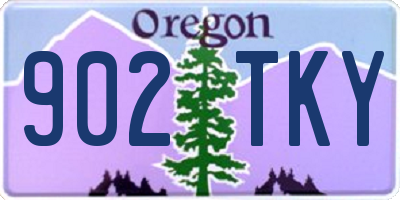 OR license plate 902TKY