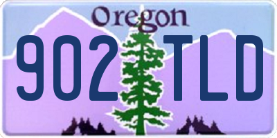 OR license plate 902TLD