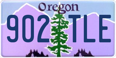 OR license plate 902TLE