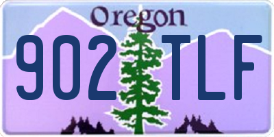 OR license plate 902TLF