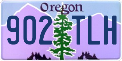 OR license plate 902TLH