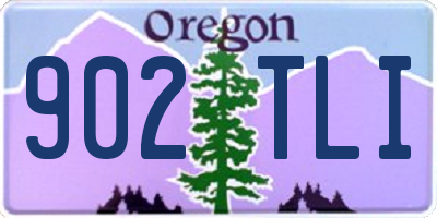 OR license plate 902TLI