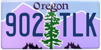 OR license plate 902TLK