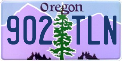 OR license plate 902TLN