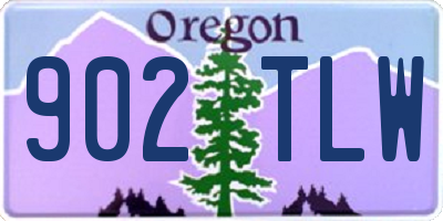 OR license plate 902TLW