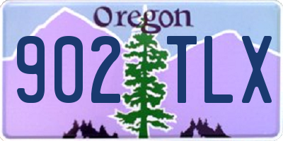 OR license plate 902TLX