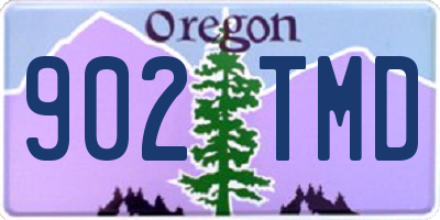 OR license plate 902TMD