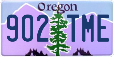 OR license plate 902TME
