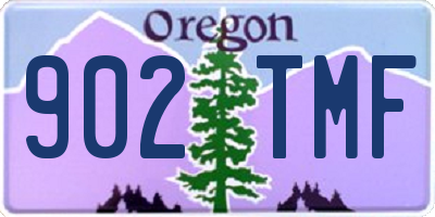 OR license plate 902TMF