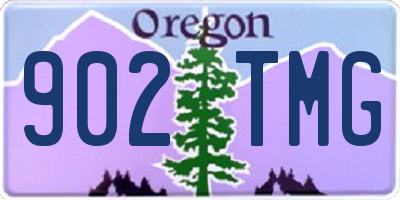 OR license plate 902TMG