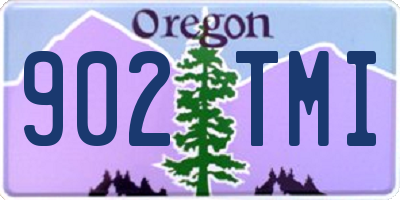 OR license plate 902TMI