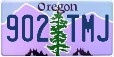 OR license plate 902TMJ