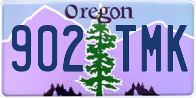 OR license plate 902TMK
