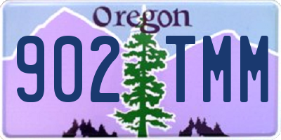 OR license plate 902TMM