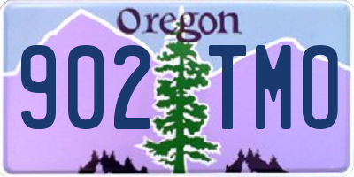 OR license plate 902TMO