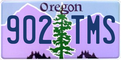 OR license plate 902TMS