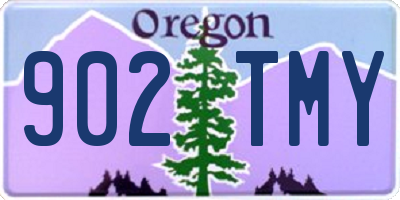 OR license plate 902TMY