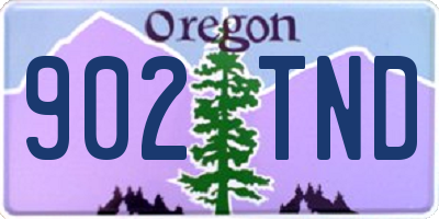 OR license plate 902TND