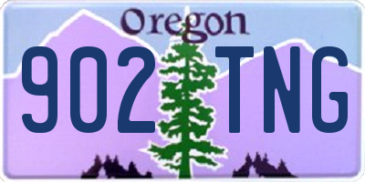 OR license plate 902TNG