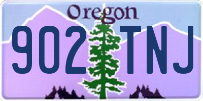 OR license plate 902TNJ