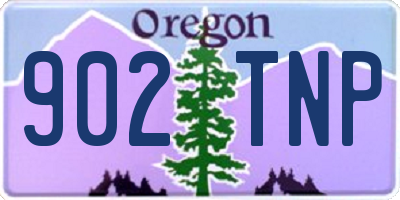 OR license plate 902TNP