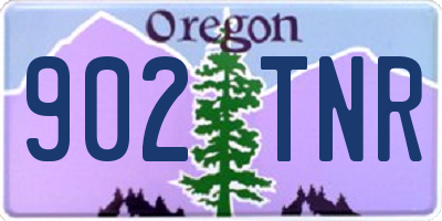 OR license plate 902TNR
