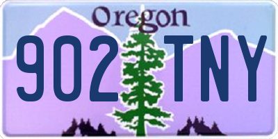OR license plate 902TNY
