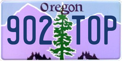 OR license plate 902TOP