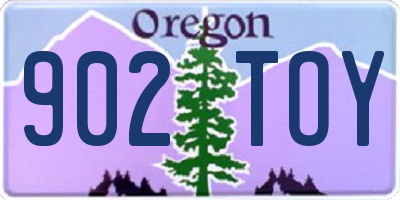 OR license plate 902TOY