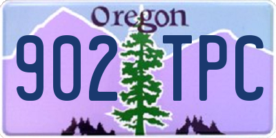 OR license plate 902TPC
