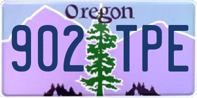 OR license plate 902TPE