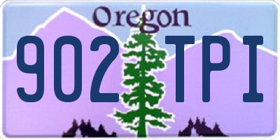 OR license plate 902TPI