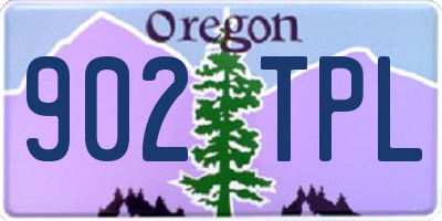 OR license plate 902TPL