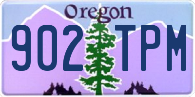 OR license plate 902TPM