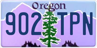 OR license plate 902TPN
