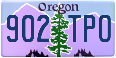 OR license plate 902TPO