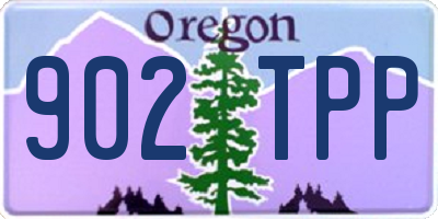 OR license plate 902TPP