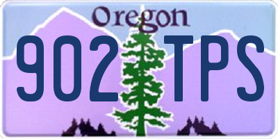 OR license plate 902TPS