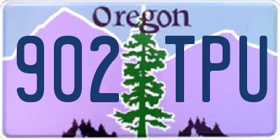 OR license plate 902TPU