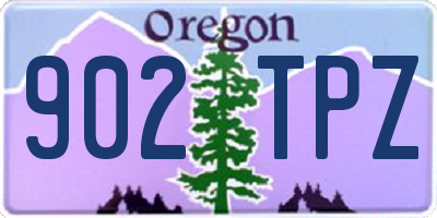 OR license plate 902TPZ