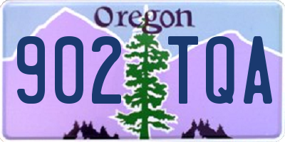 OR license plate 902TQA