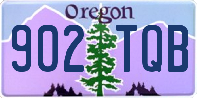 OR license plate 902TQB