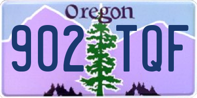 OR license plate 902TQF
