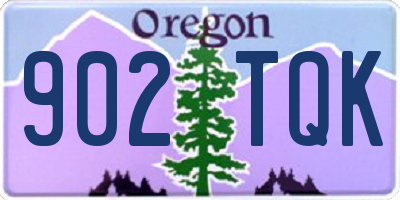 OR license plate 902TQK